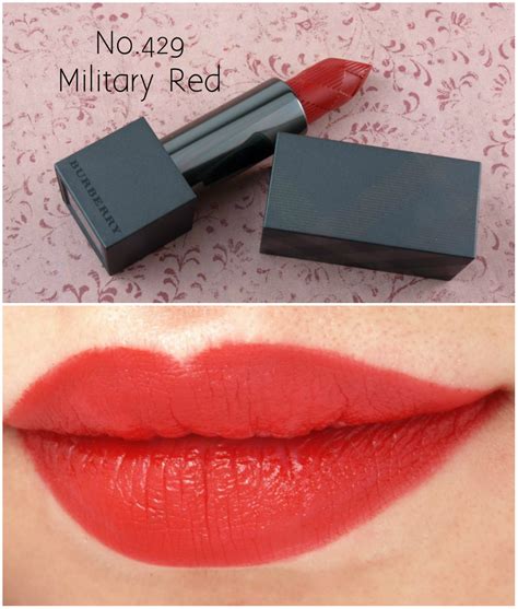 burberry velvet lipstick military red